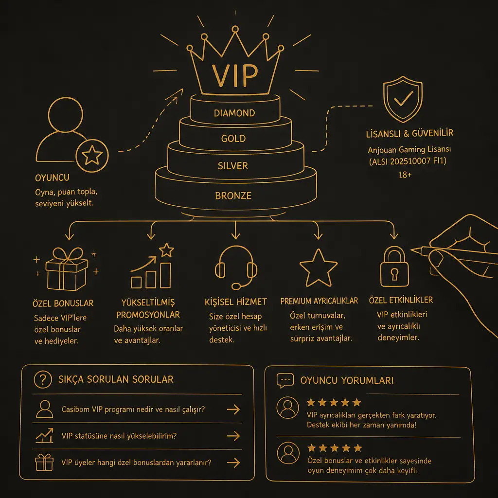 Casibom VIP Programı visual guide for Casibom Casino